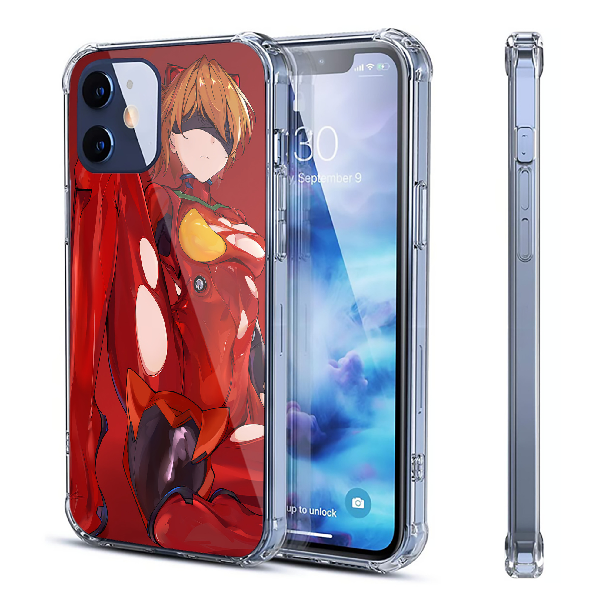 （画像用） EVA 新世紀エヴァンゲリオン 【iPhone 12シリーズ対応】透明スマホケース（クリアソフトケース）